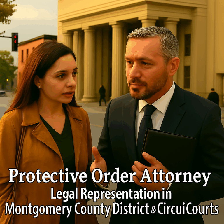 Protective Order defense Lawyer in Maryland and lawyer for defending protective order hearings in Montgomery, Howard, and Frederick Counties in Maryland